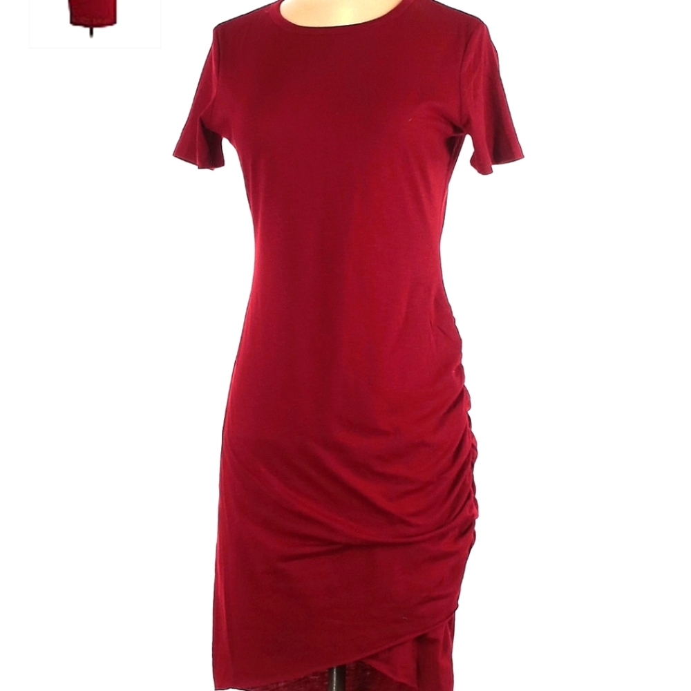 Maroon Bodycon Dress